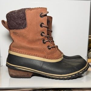 Sorel Women's Brown and Black Winter Boots